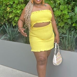 Yellow two piece